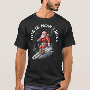 Weihnachten Skifahren Weihnachten Wintersport T-Shirt