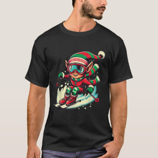 Weihnachten Skitruppenteam Skiliebhaber Skifahrer  T-Shirt