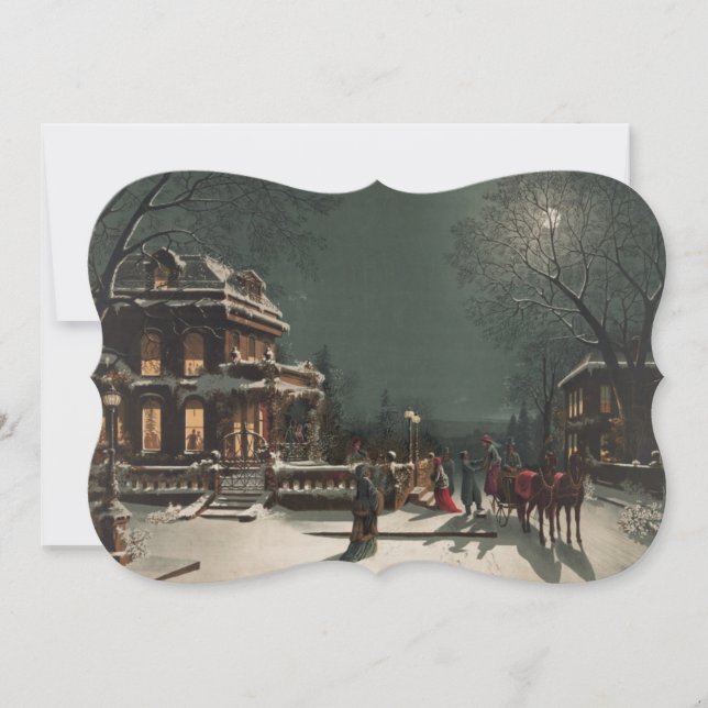 Weihnachten Sleigh Reiten Extravaganter Schnitt We (Vorderseite)