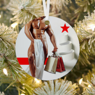 Weihnachten SlipperyJoe präsentiert sexy Red Star  Ornament Aus Metall