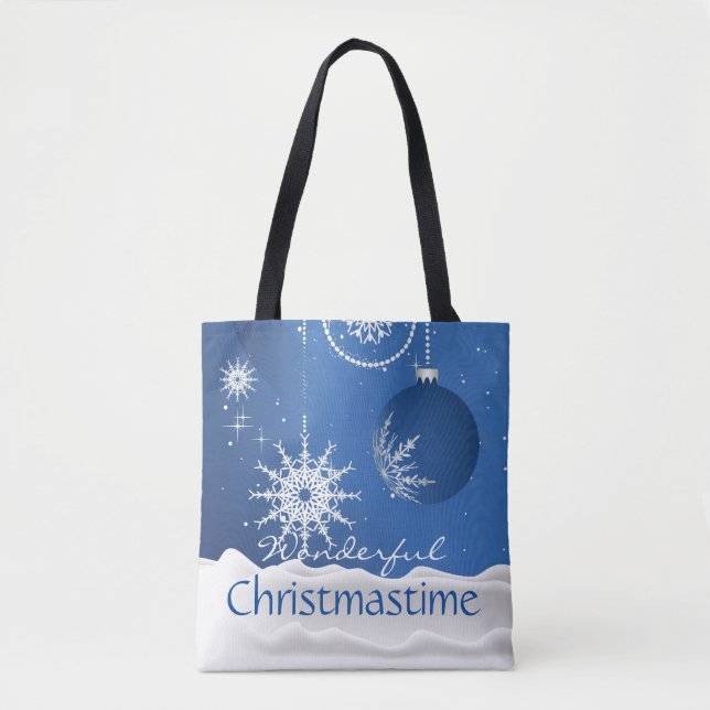 Weihnachten Snowflake Ornamente Traumtasche (Vorderseite)