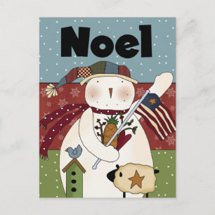 Weihnachten Snowman Card