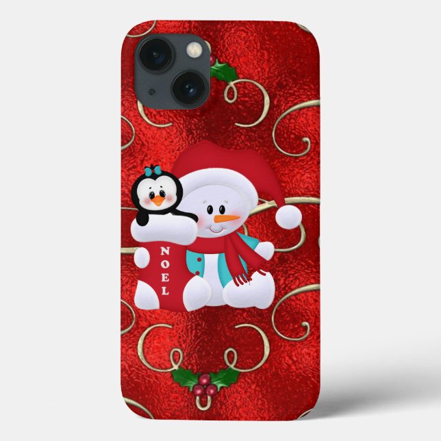 Weihnachten Snowman iPhone zähe Xtreme Fall Case-Mate iPhone Hülle (Rückseite)