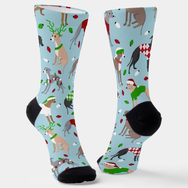 Weihnachten Socken (Gewinkelt)
