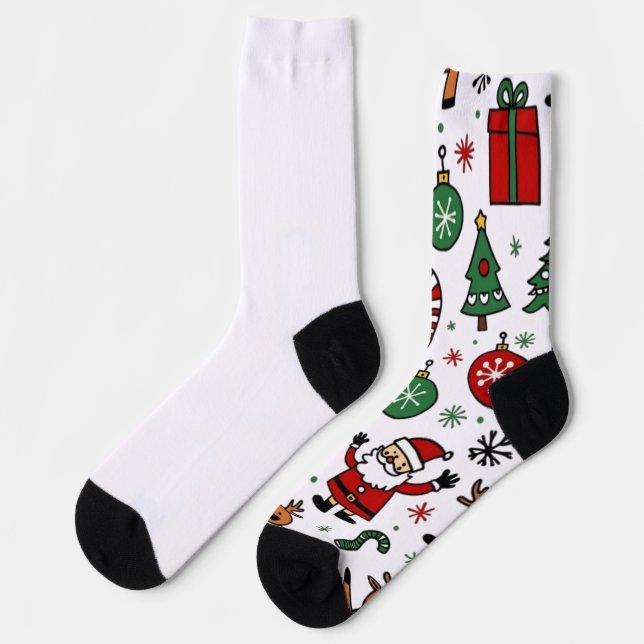 Weihnachten Socken (Linkes Detail)