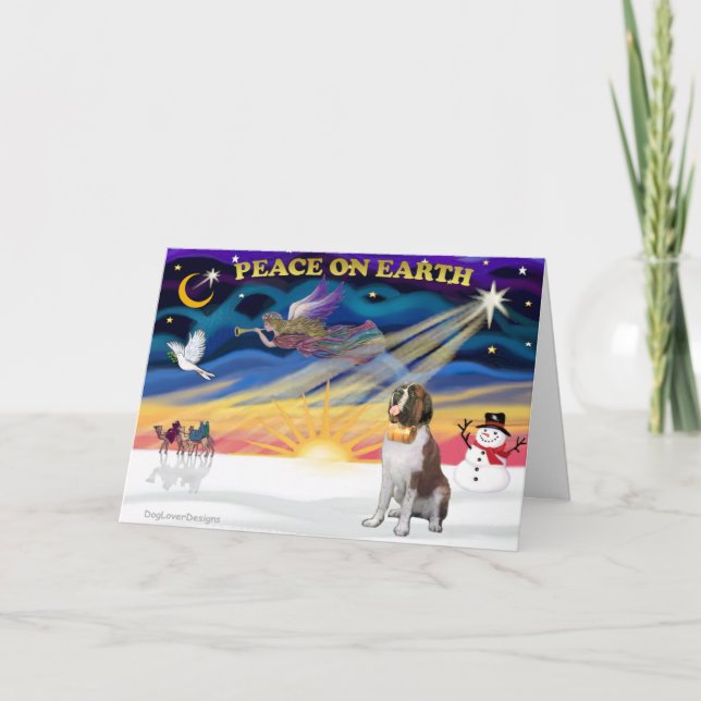 Weihnachten - Sonnenaufgang - Saint Bernard 1 (Vorderseite)