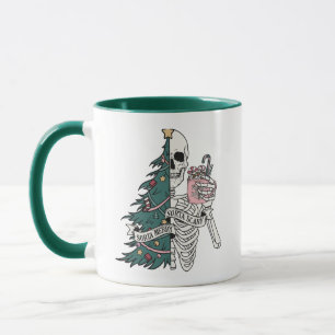 Weihnachten Sorta Beängstigend Sorta Merry Skeleto Tasse