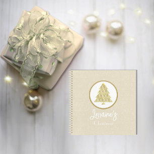 Weihnachten Sparkling Champaign Spiral Notebook Notizbuch