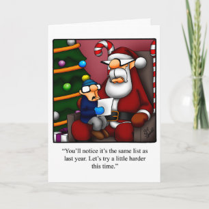 Weihnachten Spaß Grußkarte "Spectickles"