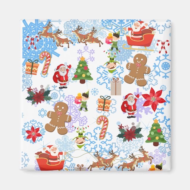 Weihnachten Spaß Magnet (Vorne)