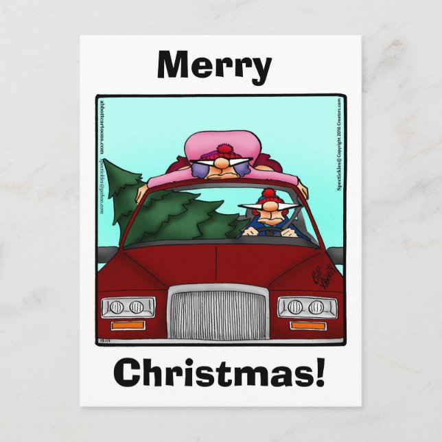 Weihnachten Spaß Postcard Spectickles (Vorderseite)