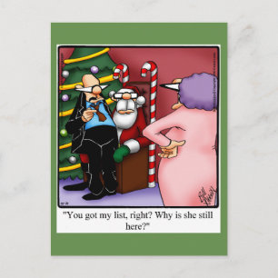Weihnachten Spaß Postcard Spectickles