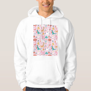 Weihnachten Spaß: Tiernahtloses Muster. Hoodie