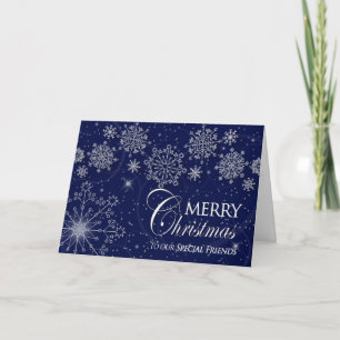 WEIHNACHTEN - SPEZIELLE FREUNDE - SNOWFLAKES/NAVY