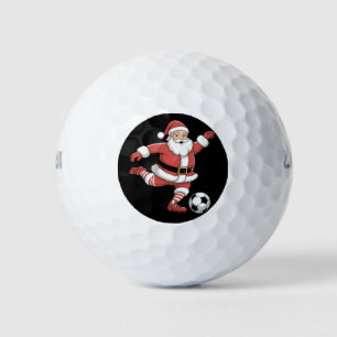 Weihnachten spielt Santa Fußball Weihnachts Sport Golfball