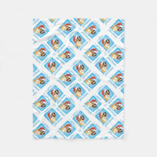 Weihnachten St. Bernard Fleece Blanket