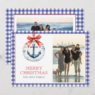 Weihnachten Starfish Ornament Gingham Foto
