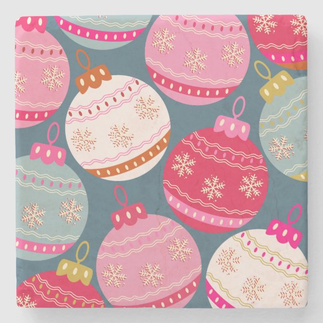 Weihnachten Steinuntersetzer (Vorderseite)