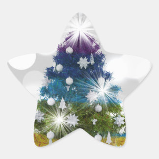 Weihnachten Stern-Aufkleber