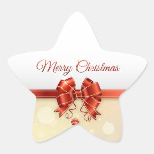 Weihnachten Stern-Aufkleber