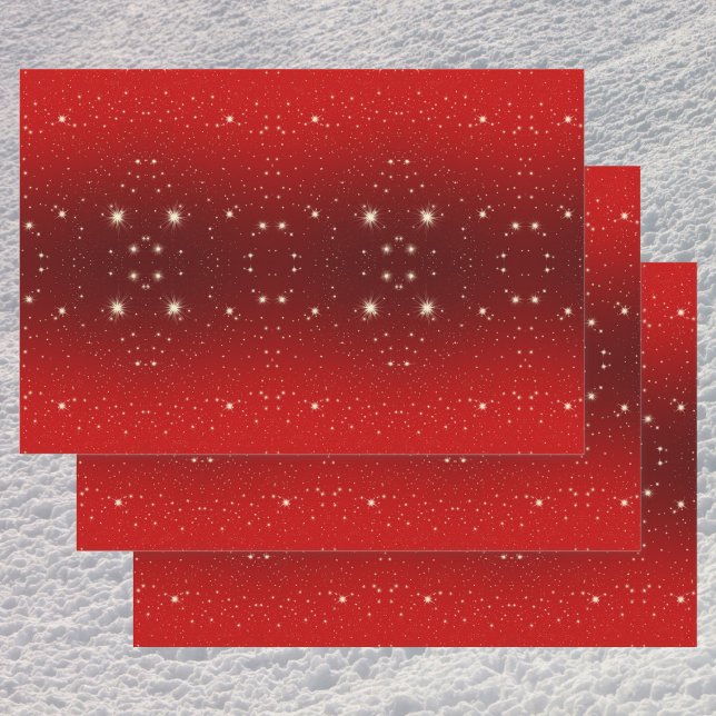 Weihnachten, Sterne in der Roten Galaxie Geschenkpapier Set (Von Creator hochgeladen)