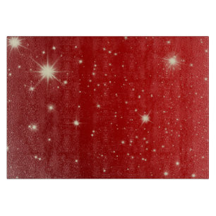 Weihnachten, Sterne in der Roten Galaxie Schneidebrett