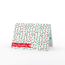 Weihnachten - Streifen l Feiertag Gruß