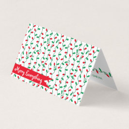 Weihnachten - Streifen l Feiertag Gruß