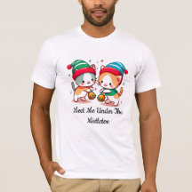 Weihnachten Süß Triff mich unter dem Mistelzeh