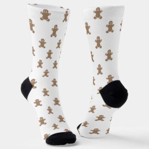 Weihnachten süße Lebkuchenmann-Kekse Muster Socken