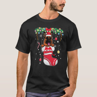 Weihnachten Süßer deutscher Schäferhund in Weihnac T-Shirt