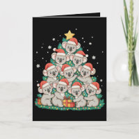 Weihnachten Süßer Koala Baum Lustige Weihnachtsfei