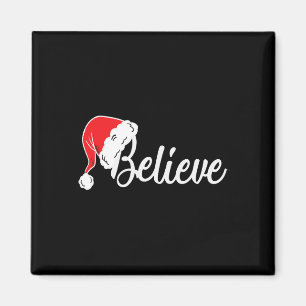 Weihnachten T-Shirt - Glaube an den Weihnachtsmann Magnet