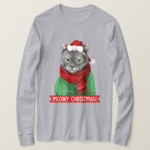 Weihnachten T - Shirt, Maybelle the Gray Tabby T-Shirt