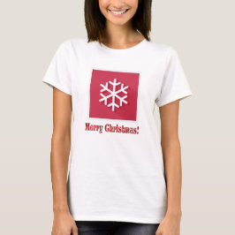 Weihnachten T - Shirt - Schneeflocke - Frohe Weihn