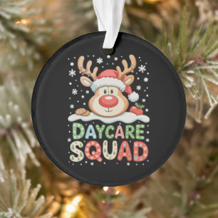 Weihnachten Tagesmutter Rentier Santa Hut Team Xma Ornament