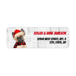 Weihnachten Tan Frenchie Hund in einem Skarabäus