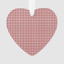 Weihnachten Tartan in Rot und Weiß Akrylus Ornamen Ornament
