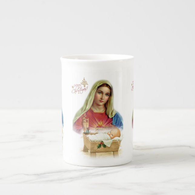 Weihnachten Tasse, Jesus Christus, frohe Weihnacht Prozellantasse (Vorderseite)