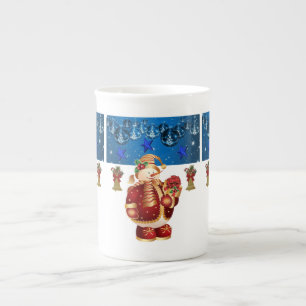 Weihnachten Tasse, Schneemann, Frohe Weihnachten Prozellantasse