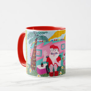 Weihnachten, Tasse, Weihnachten, Anhänger, Flamin Tasse