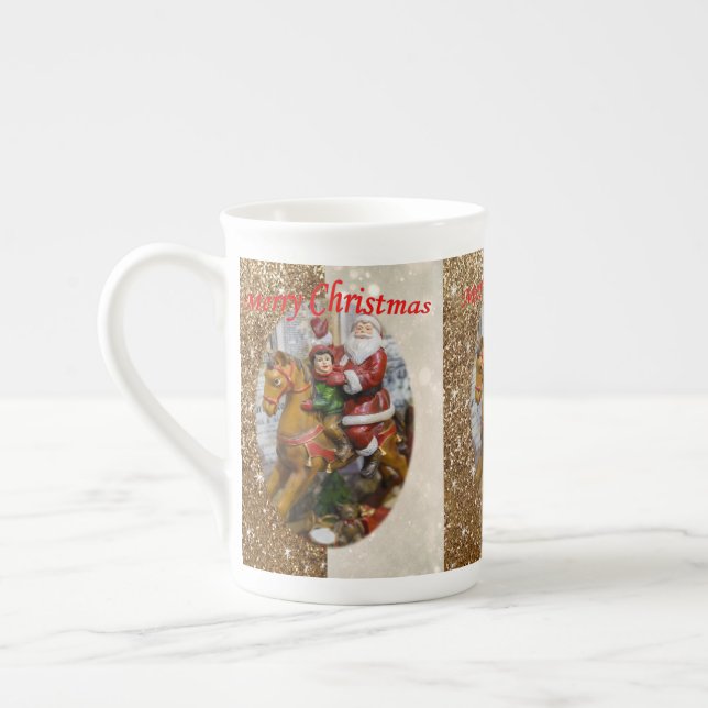 Weihnachten Tasse, Weihnachten, Frohe Weihnachten Prozellantasse (Links)