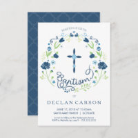 Weihnachten, Taufen Einladungs-Jungs Einladungskar