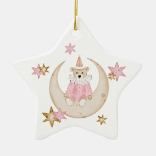 Weihnachten Teddy Bär Weihnachtsbaumband Keramik Ornament
