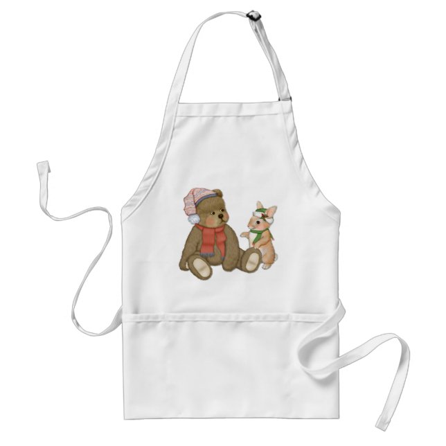 Weihnachten Teddy und Bunny Schürze (Vorne)