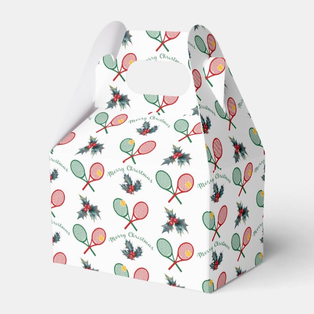 🎄 Weihnachten 🎾 Tennis Geschenkschachtel (Vorderseite)