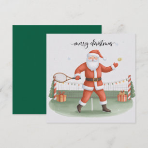 Weihnachten Tennis mit dem Weihnachtsmann