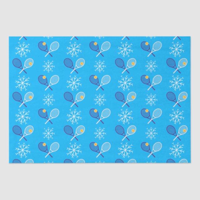 🎄 Weihnachten 🎾 Tennisblau  Seidenpapier (Vorderseite)