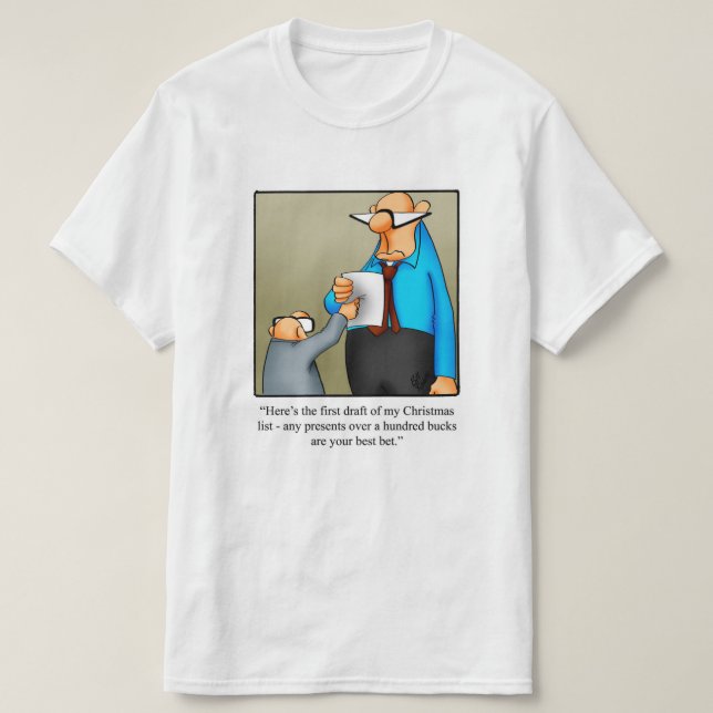 Weihnachten "The List" Spaß Tee Shirt Geschenk (Design vorne)