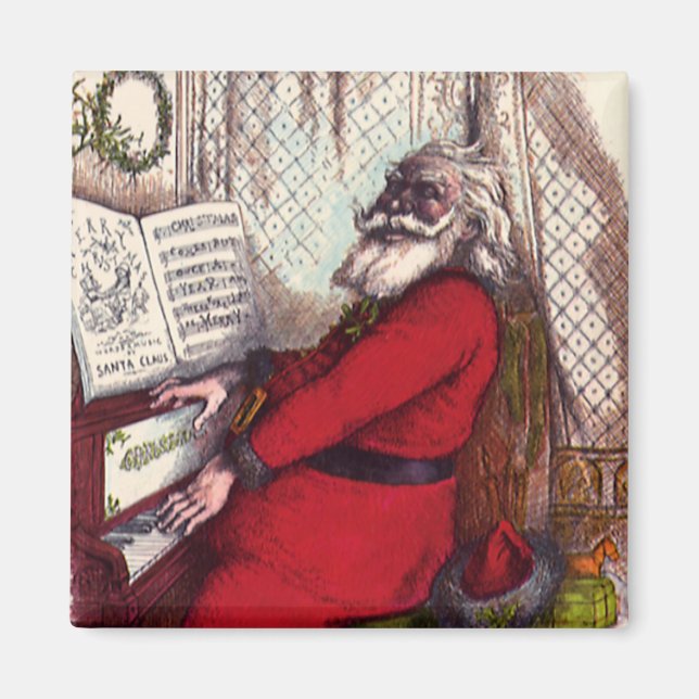 Weihnachten, Thomas Nast Weihnachtsmann Piano Magnet (Vorne)